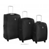 IT Luggage Ultralehké 4 kolečka, černá, sada 3 kusů
