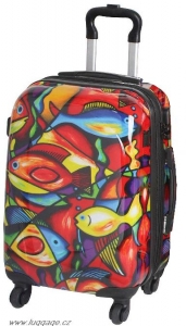 IT Luggage ABS 4 kolečka 23" rybičky, palubní zavazadlo